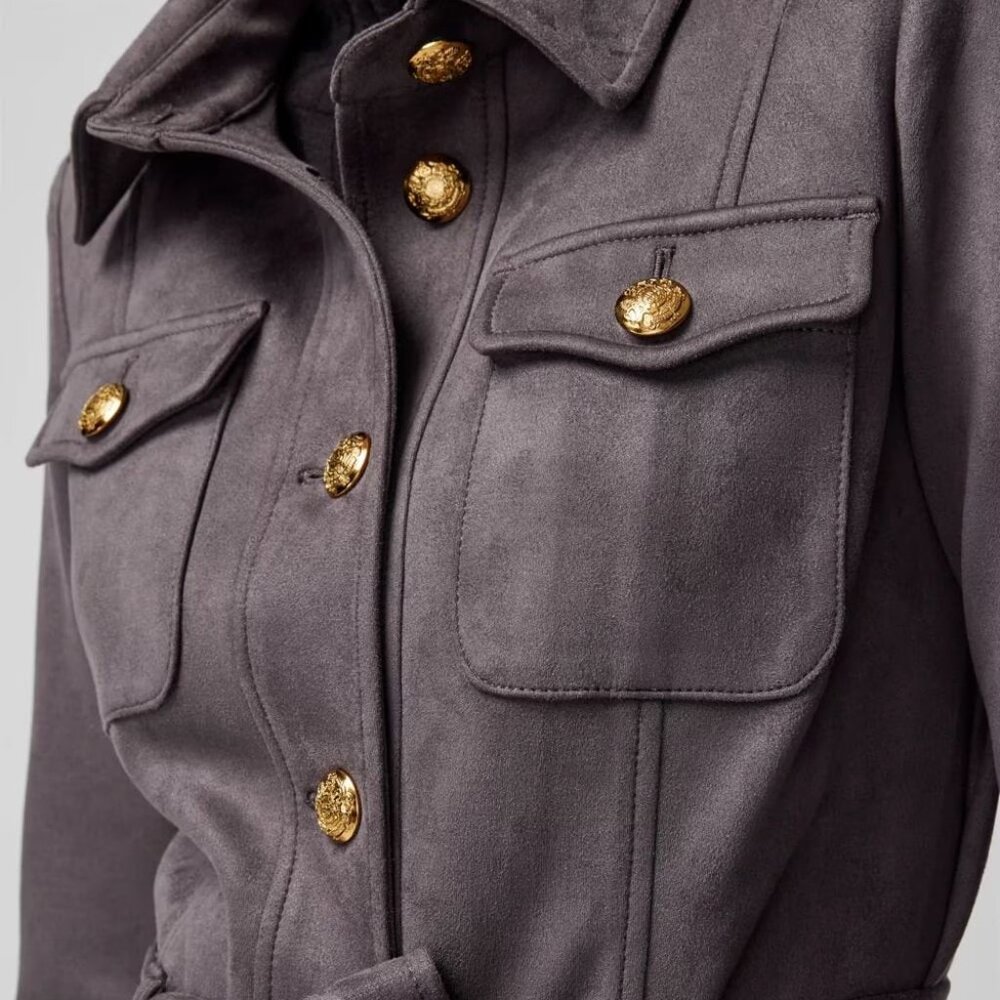 WHBM Ultra Suede Safari Jacket - Picture 4 of 14